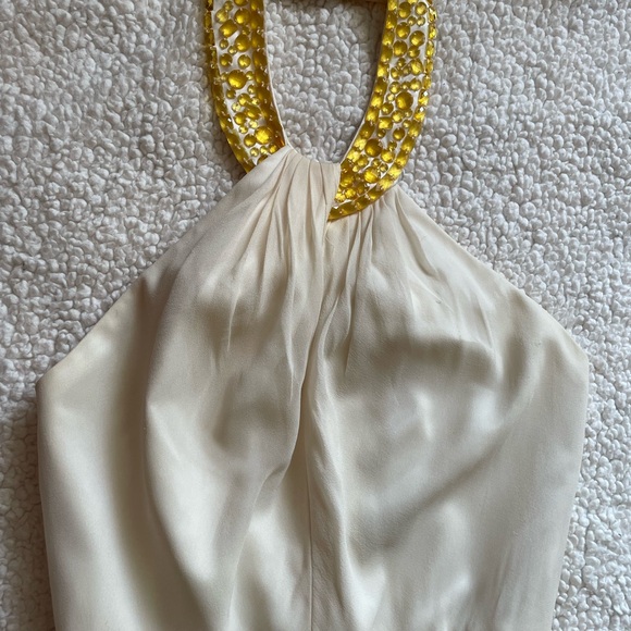 Carmen Marc Valvo 100% silk halter dress EUC - Picture 8 of 9